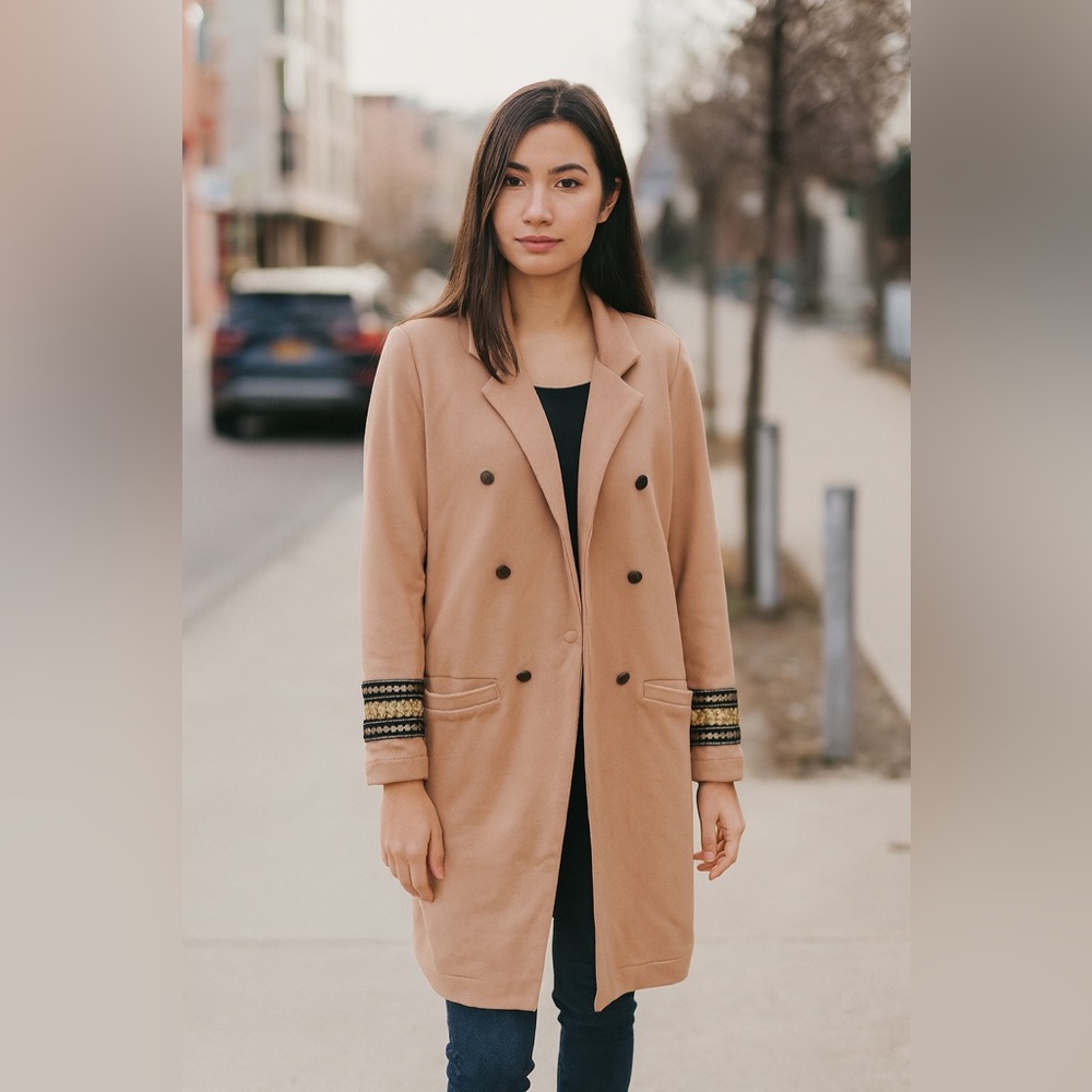 NWT Dixie Cotton Long Jacket / Blazer